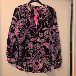 Lilly Pulitzer NWT size small silk blouse